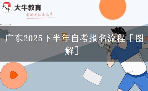 广东2025下半年自考报名流程［图解］