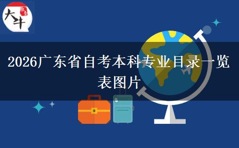 2026广东省自考本科专业目录一览表图片