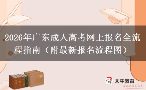 2026年广东成人高考网上报名全流程指南（附最新报名流程图）