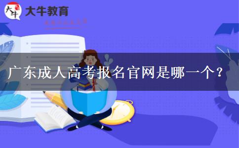 广东成人高考报名官网是哪一个？