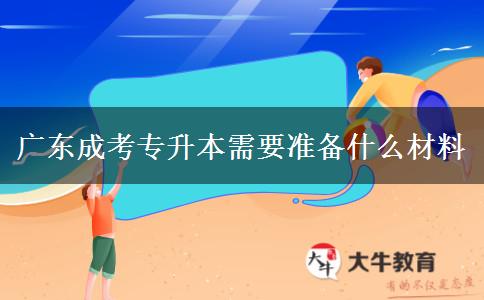 广东成考专升本需要准备什么材料