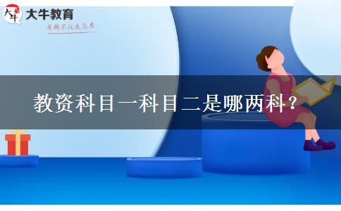 教资科目一科目二是哪两科？