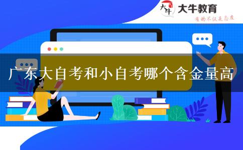 广东大自考和小自考哪个含金量高